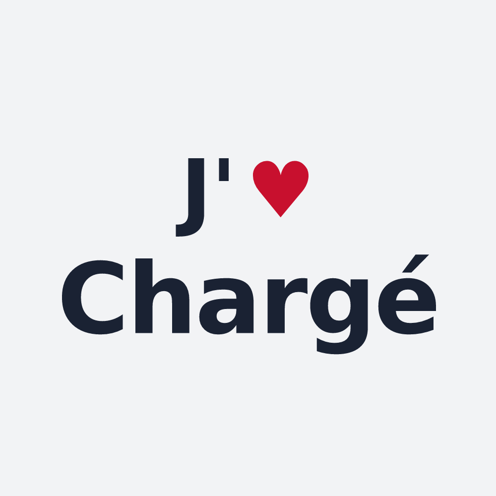 Poster personnalisé Chargé — design J'aime Chargé