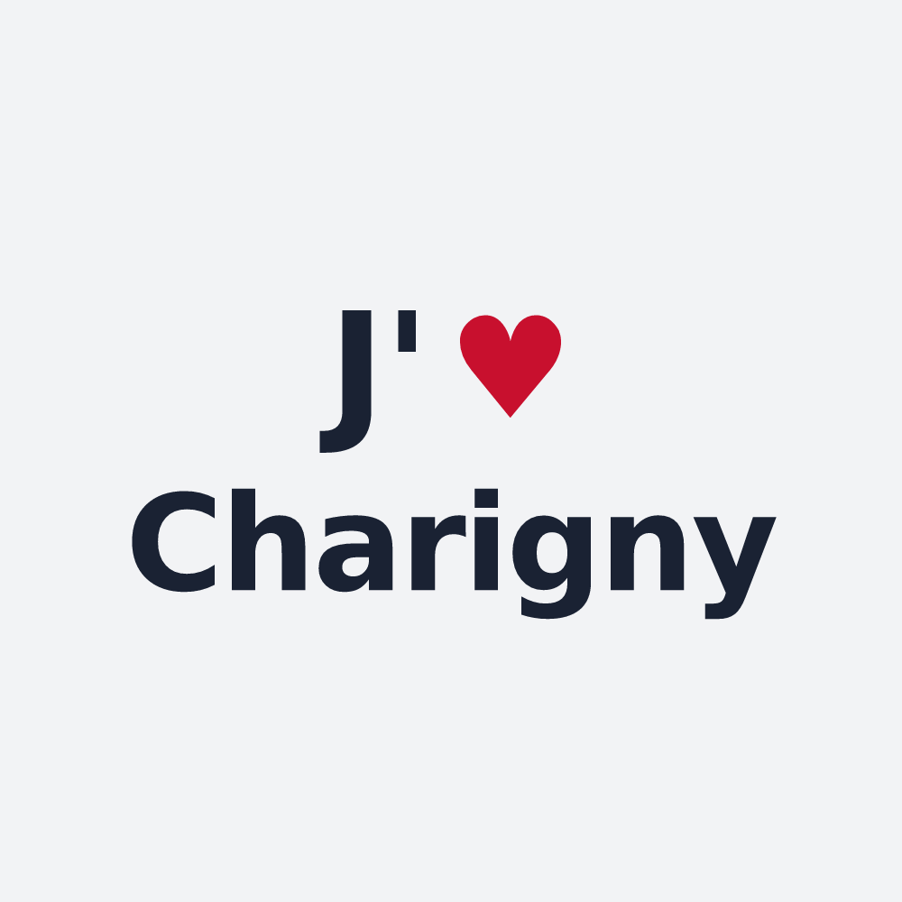 Poster personnalisé Charigny — design J'aime Charigny