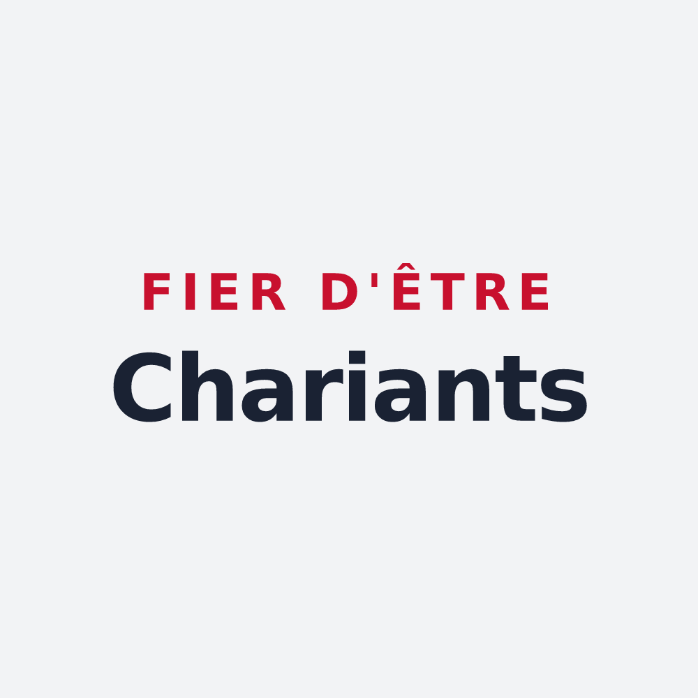 Poster « Fier d'être Chariants » — design pour Charix