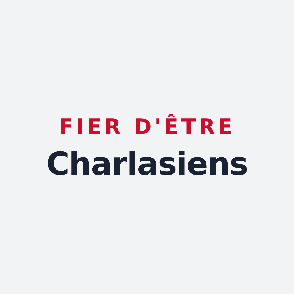 Poster « Fier d'être Charlasiens » — design pour Charlas