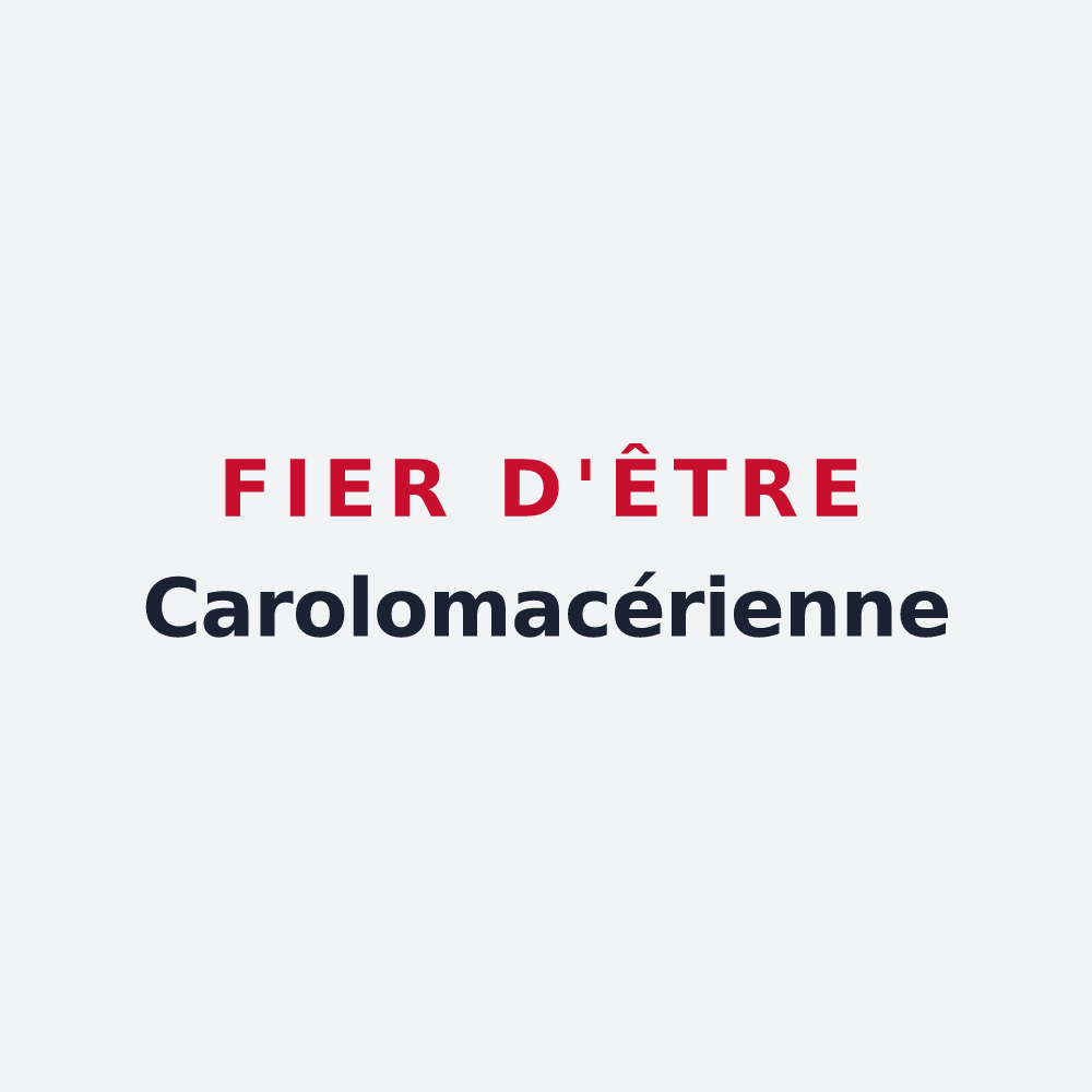 Poster « Fier d'être Carolomacérienne » — design pour Charleville-Mézières