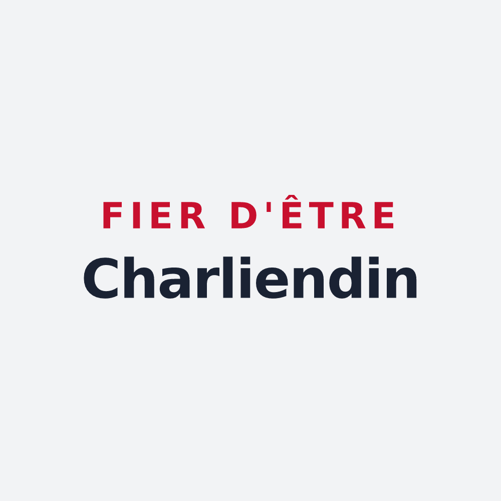 Poster « Fier d'être Charliendin » — design pour Charlieu