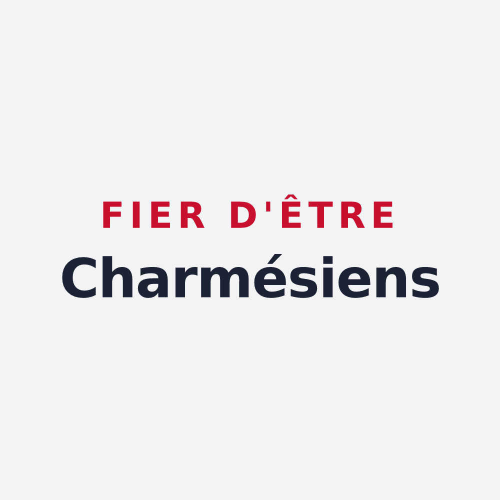 Poster « Fier d'être Charmésiens » — design pour Charmé