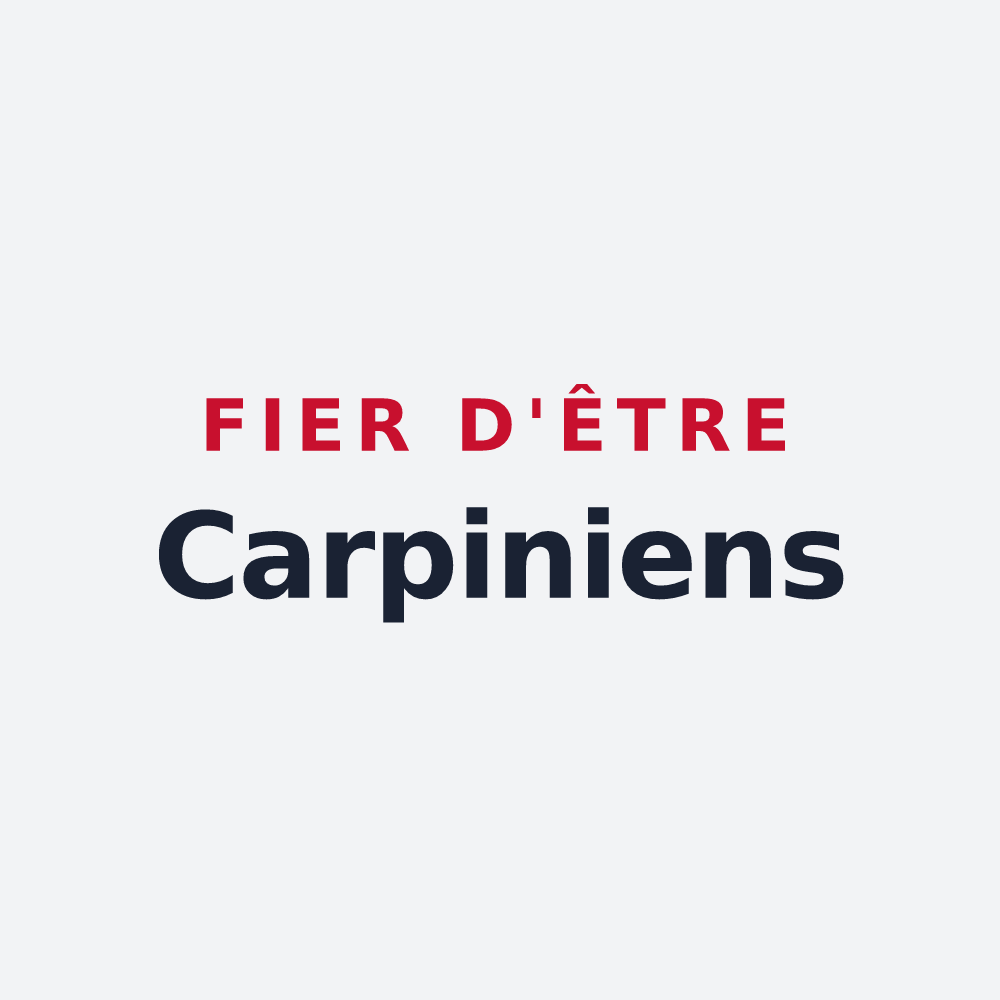Poster « Fier d'être Carpiniens » — design pour Charmes-la-Côte