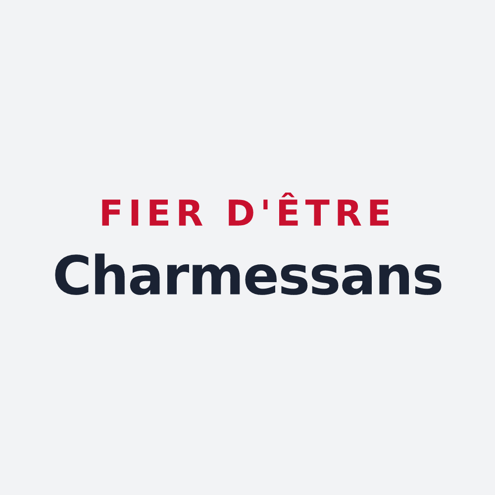 Poster « Fier d'être Charmessans » — design pour Charmes-la-Grande