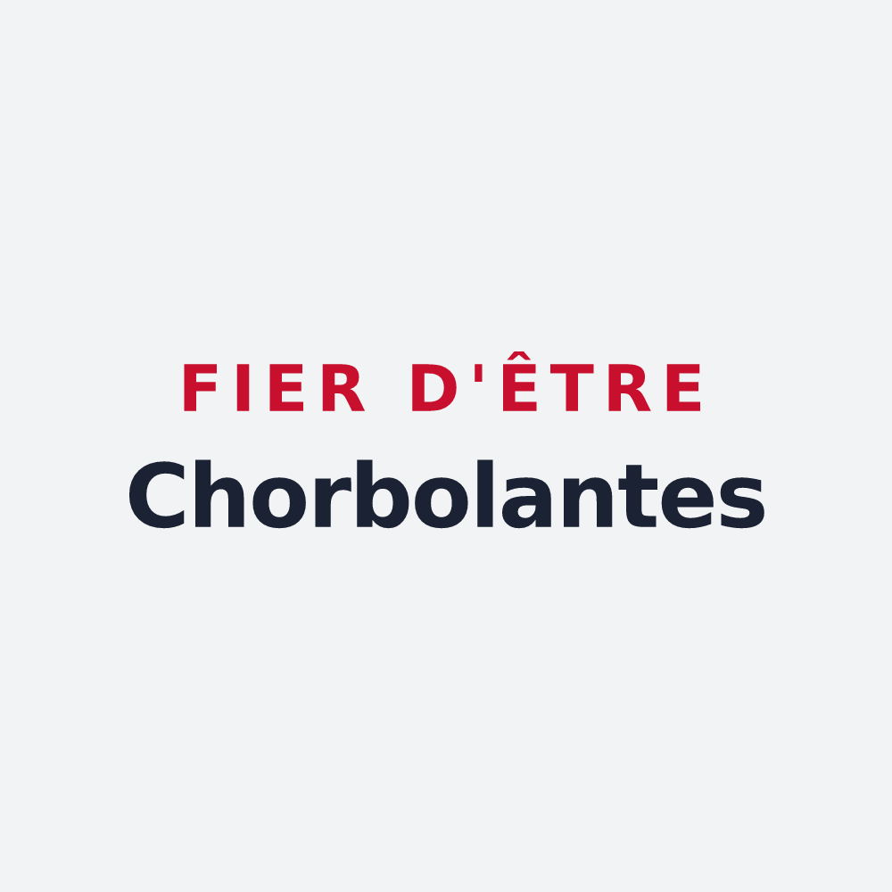 Poster « Fier d'être Chorbolantes » — design pour Charmois-devant-Bruyères