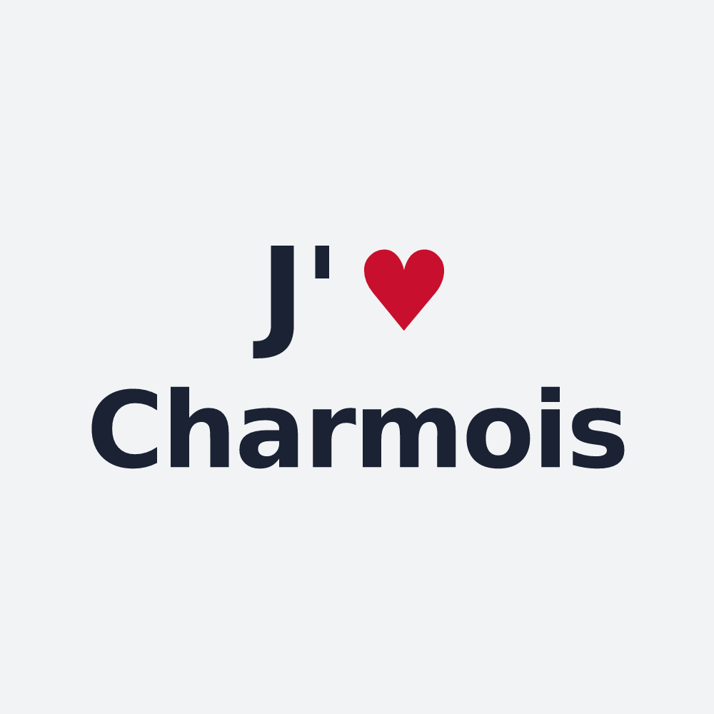 Poster personnalisé Charmois — design J'aime Charmois