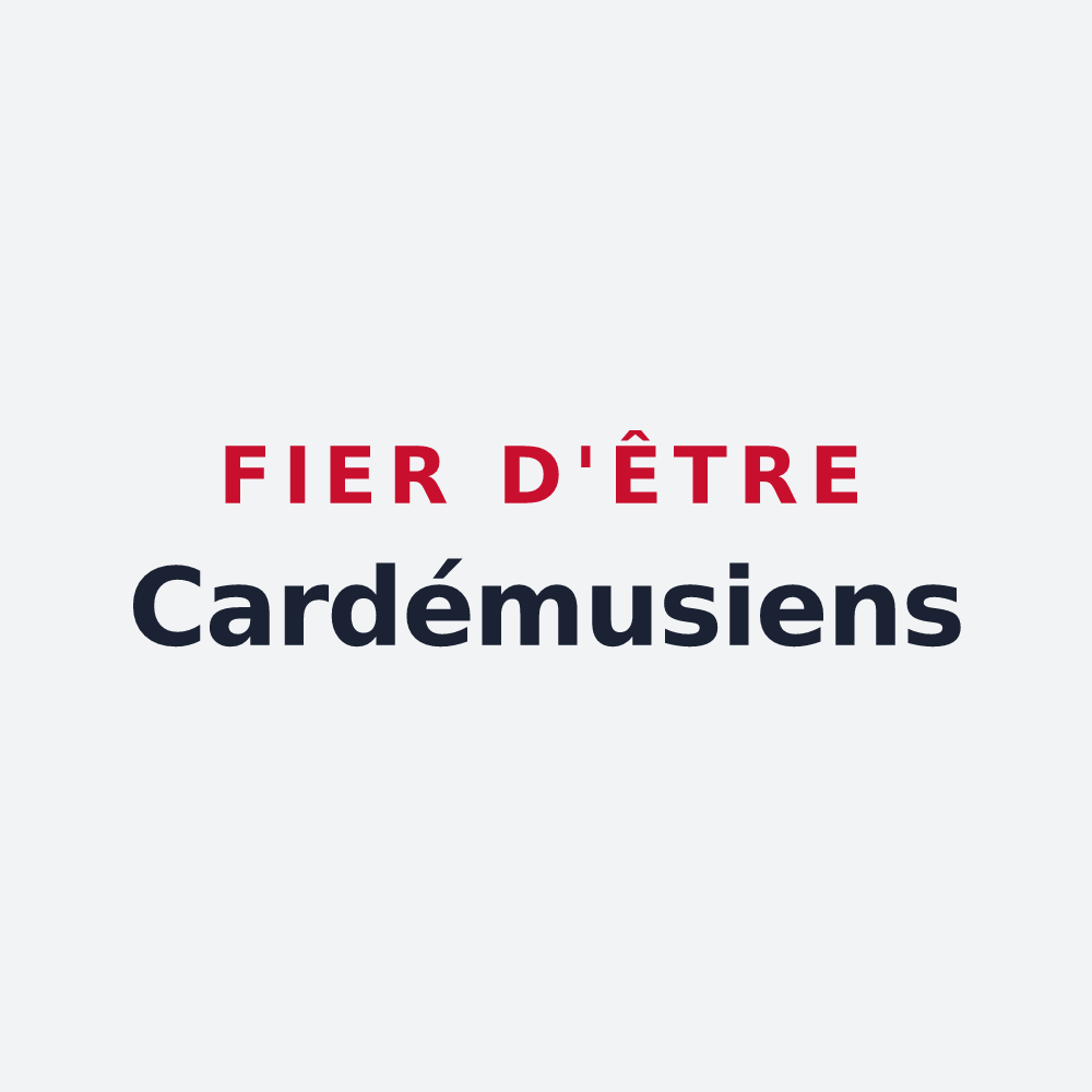 Poster « Fier d'être Cardémusiens » — design pour Charmoy