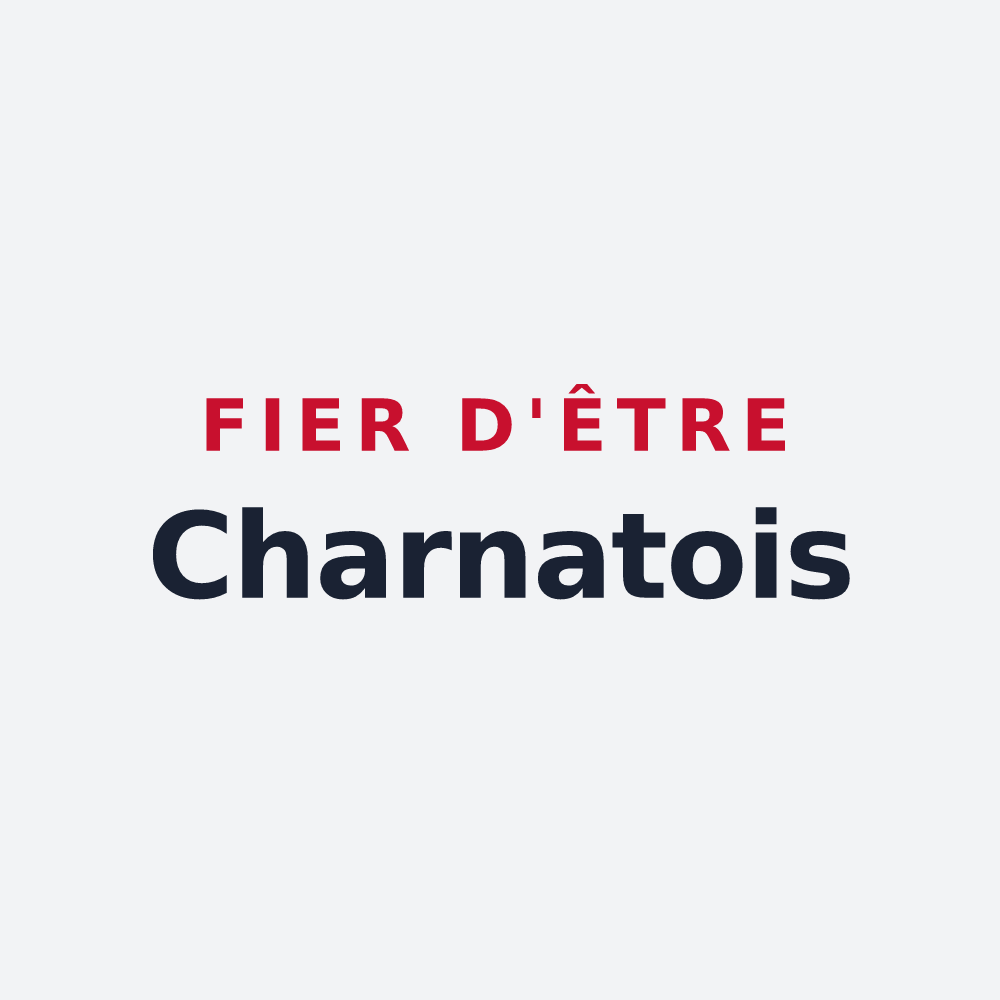 Poster « Fier d'être Charnatois » — design pour Charnat