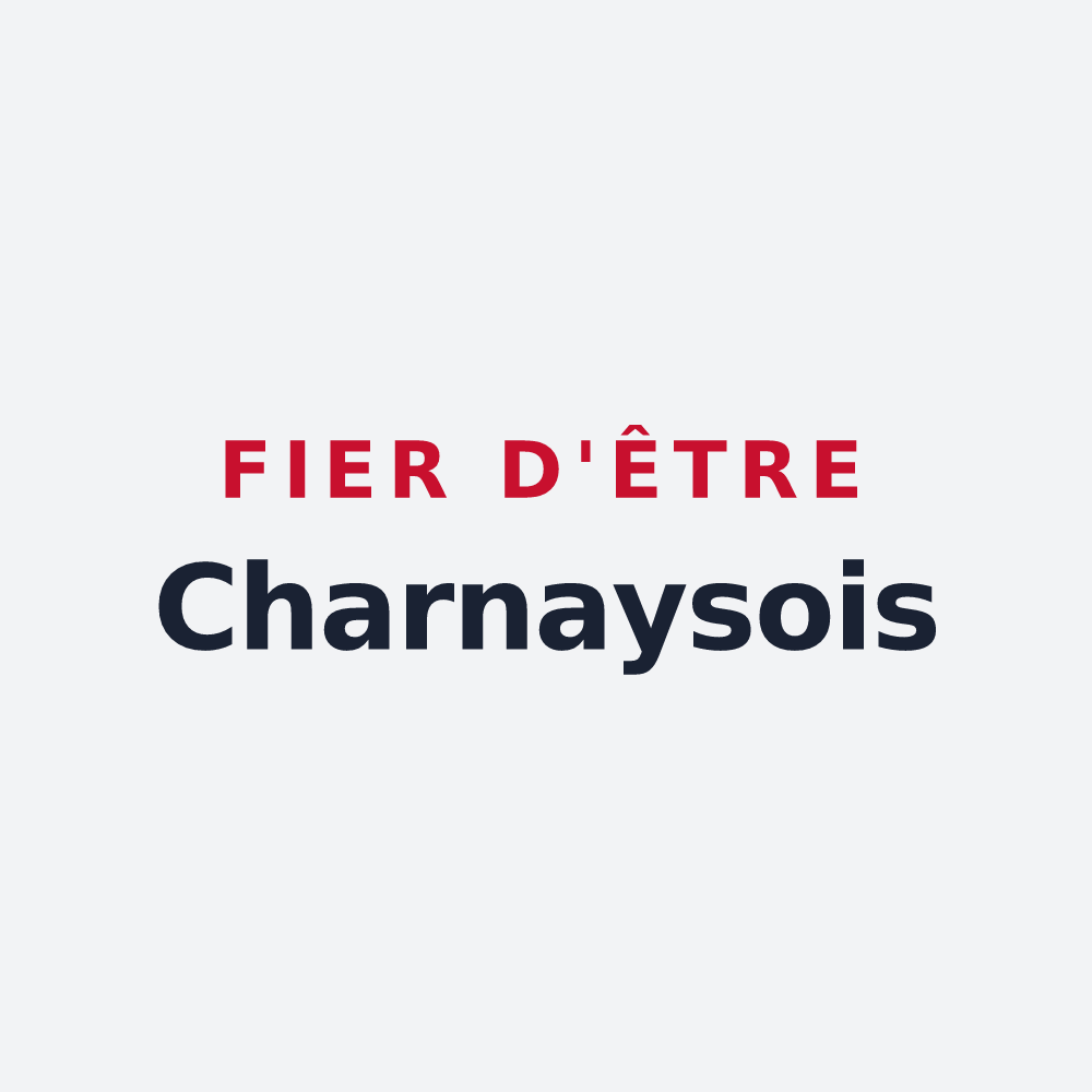 Poster « Fier d'être Charnaysois » — design pour Charnay-lès-Chalon