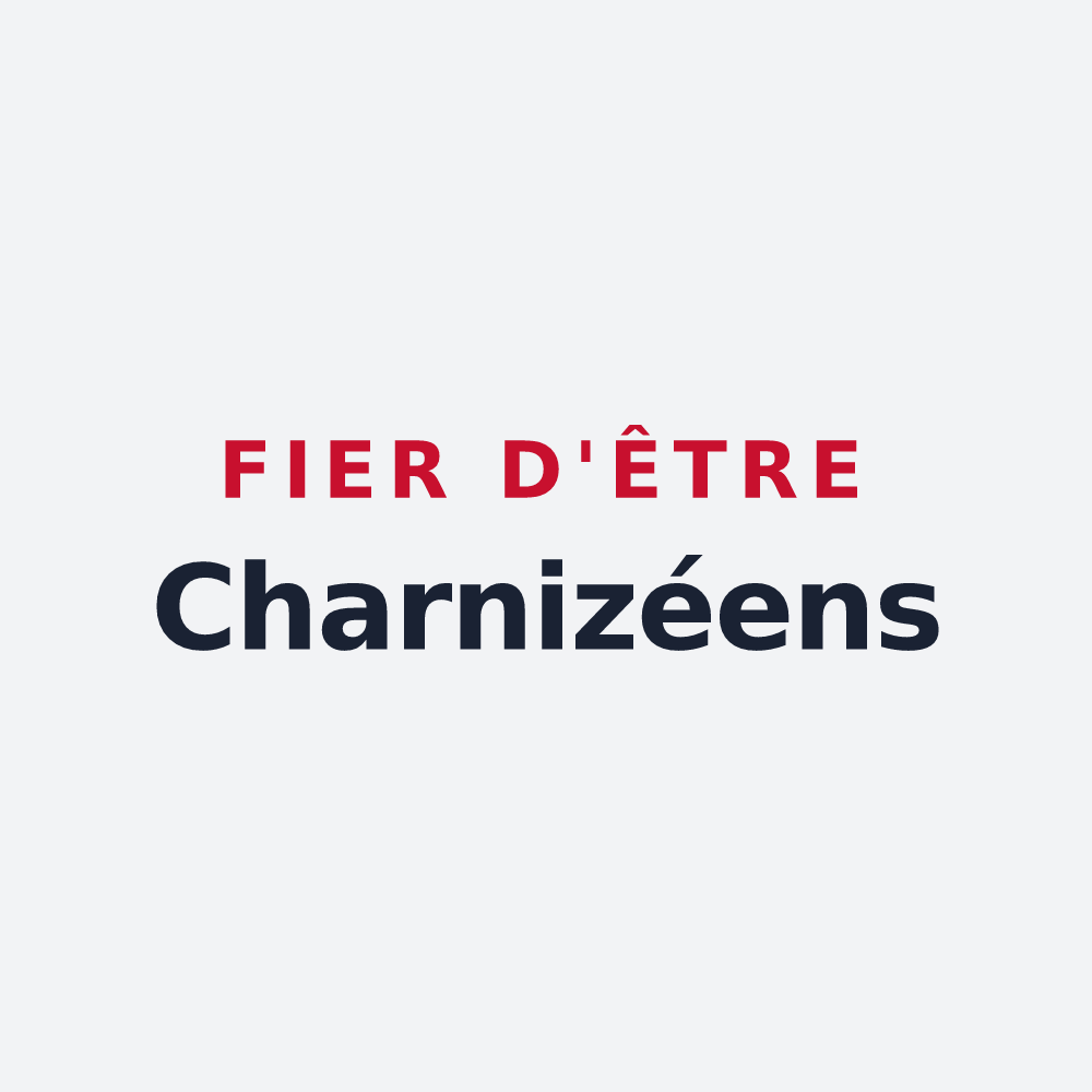 Poster « Fier d'être Charnizéens » — design pour Charnizay