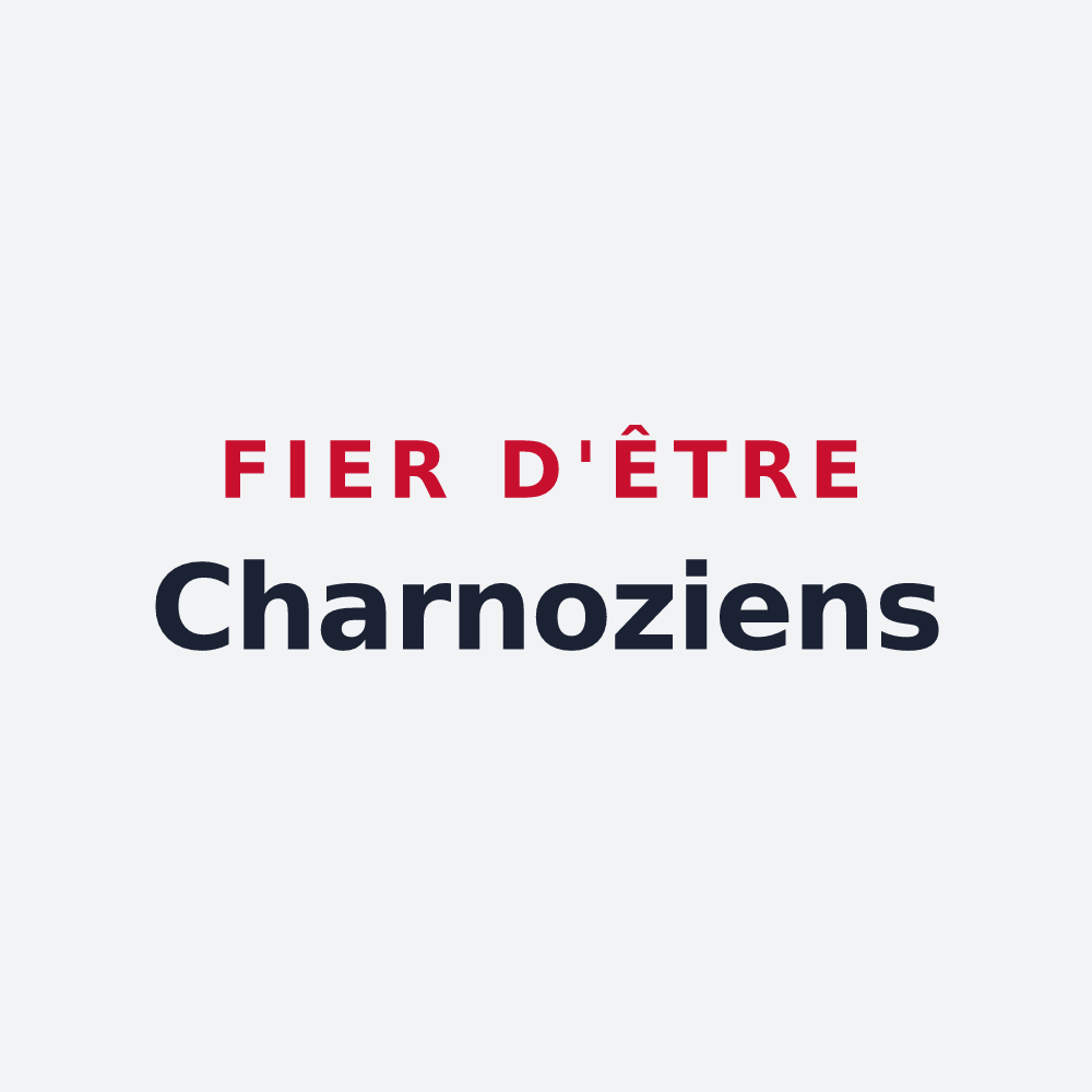 Poster « Fier d'être Charnoziens » — design pour Charnoz-sur-Ain