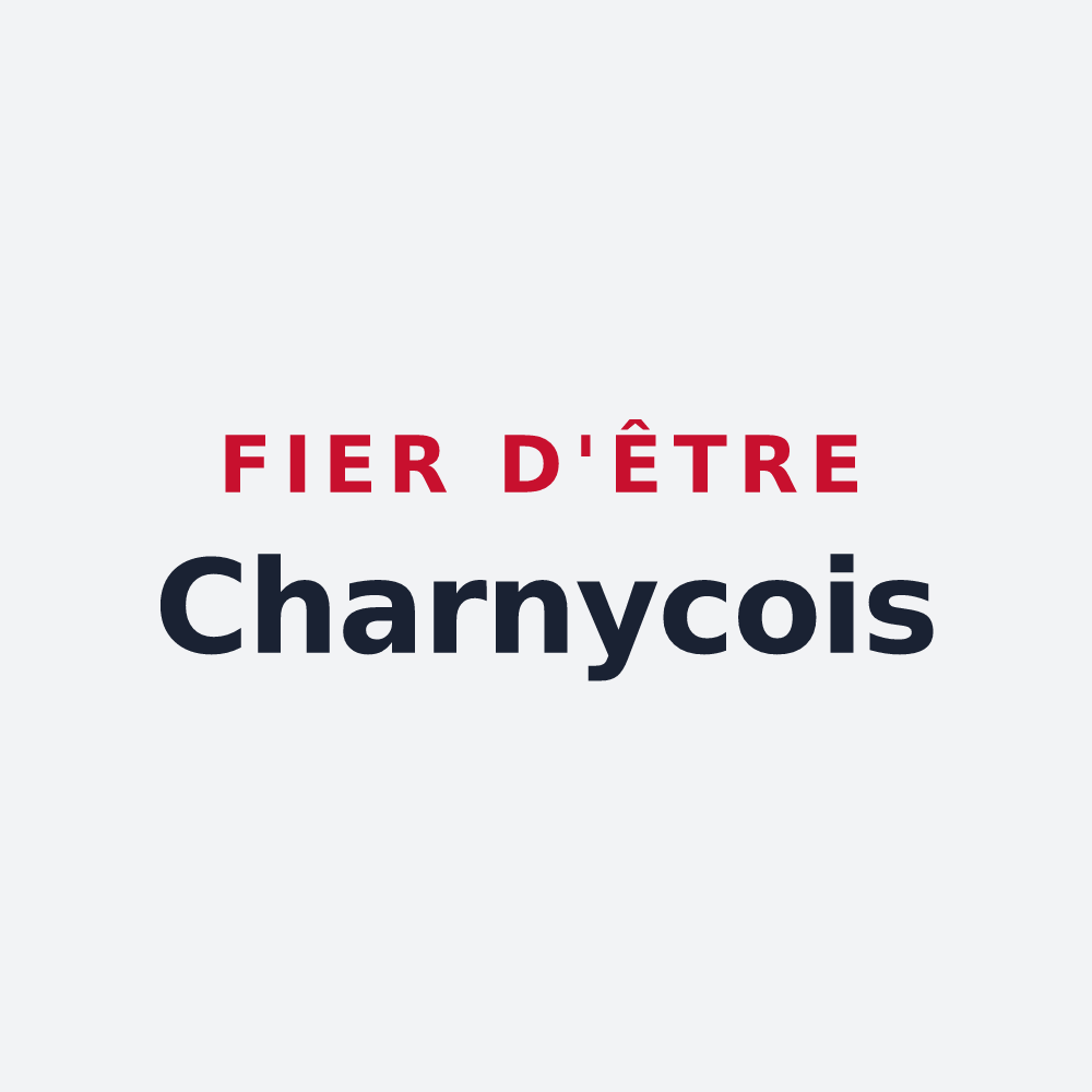 Poster « Fier d'être Charnycois » — design pour Charny-le-Bachot