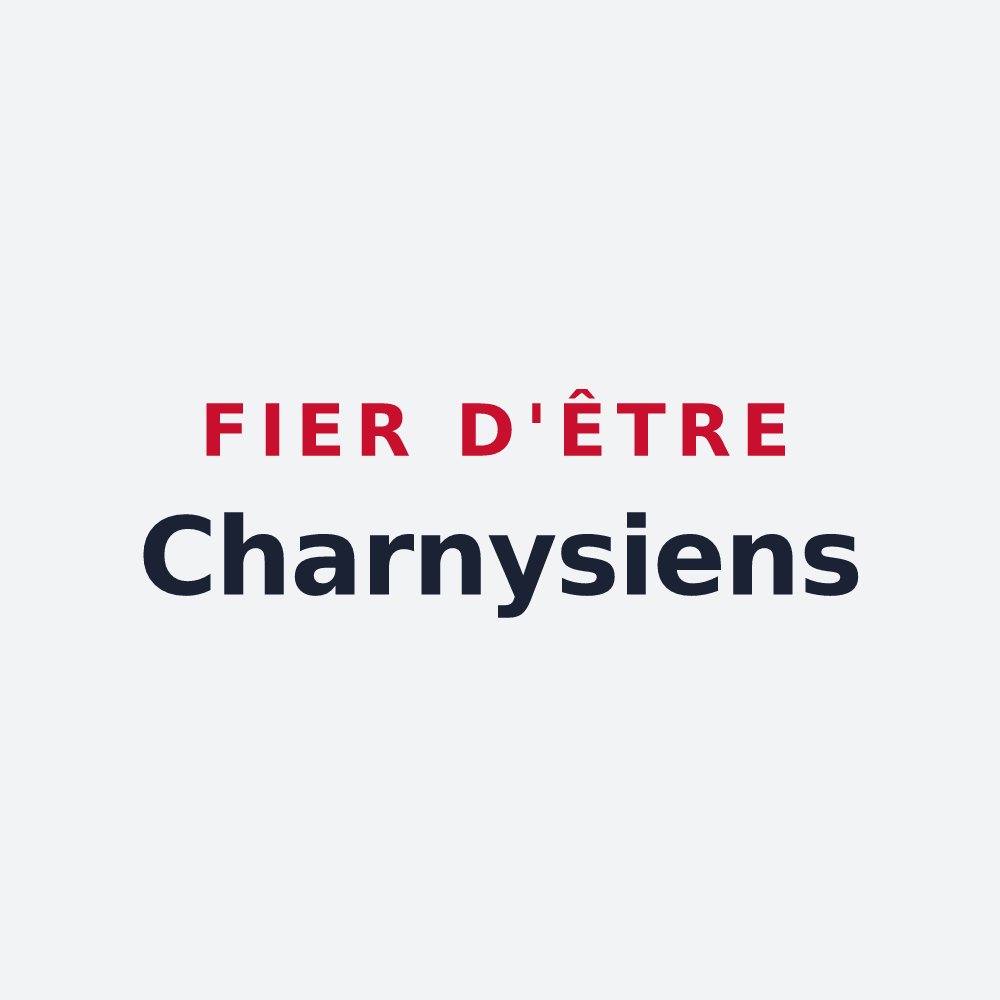Poster « Fier d'être Charnysiens » — design pour Charny-sur-Meuse