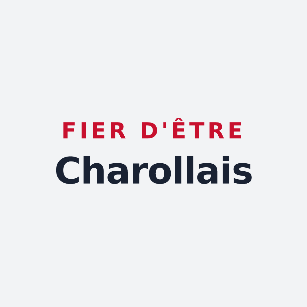 Poster « Fier d'être Charollais » — design pour Charolles