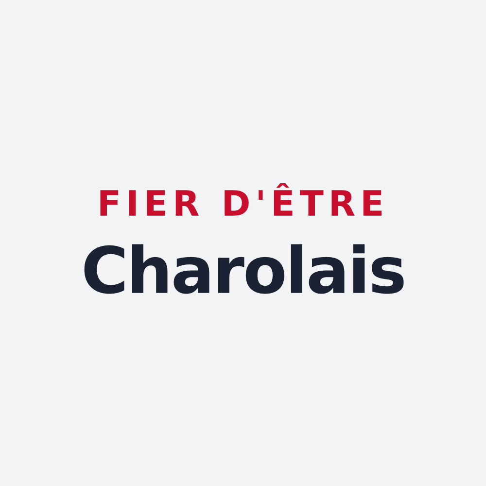 Poster « Fier d'être Charolais » — design pour Charols