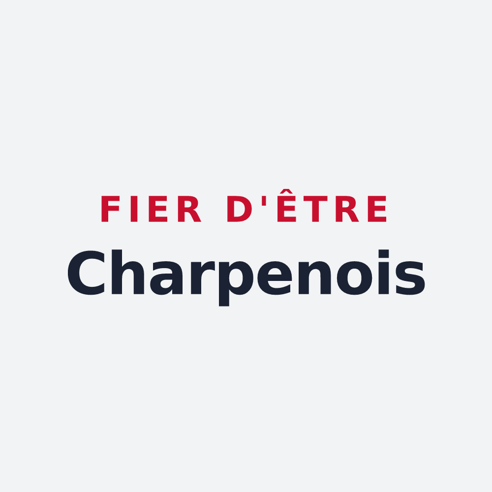 Poster « Fier d'être Charpenois » — design pour Charpey