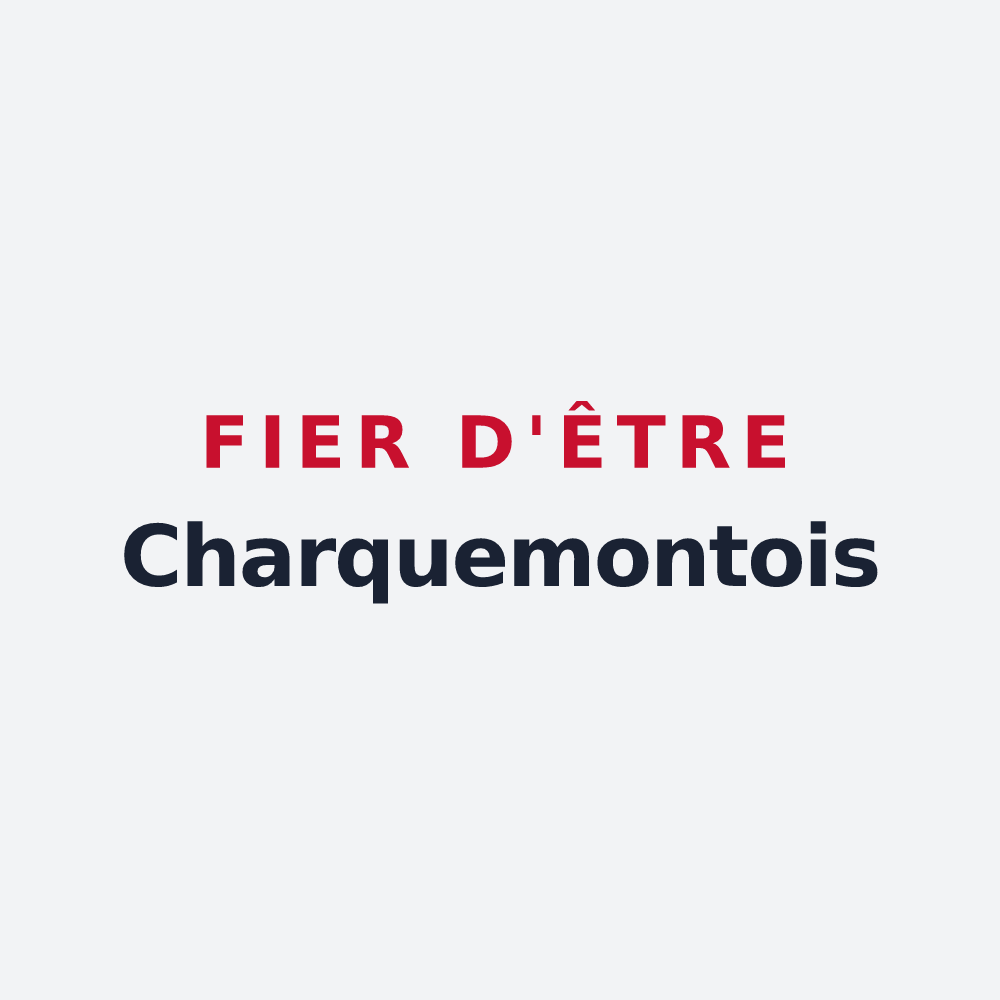 Poster « Fier d'être Charquemontois » — design pour Charquemont