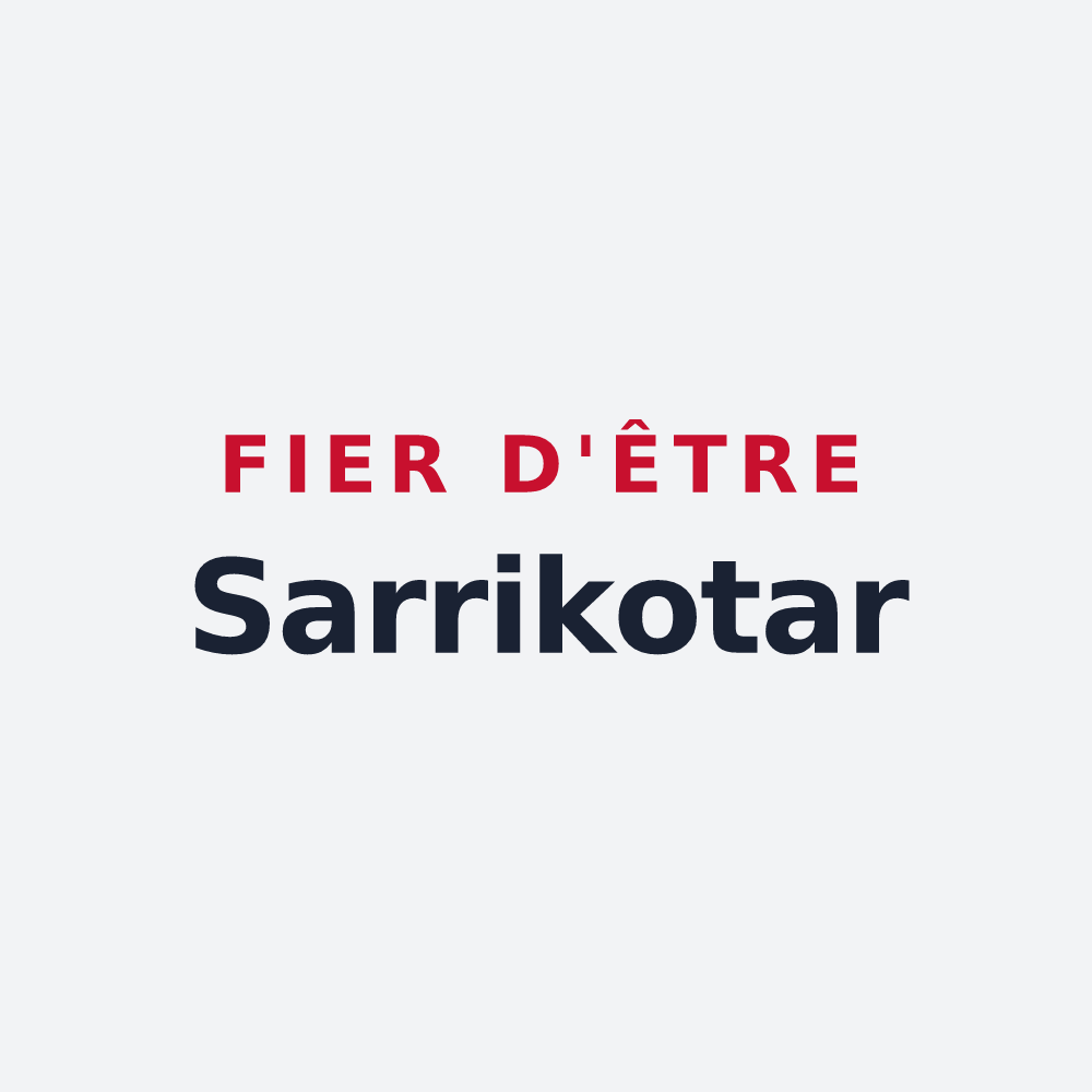 Poster « Fier d'être Sarrikotar » — design pour Charritte-de-Bas