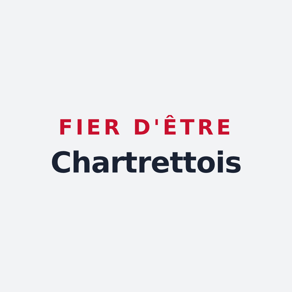 Poster « Fier d'être Chartrettois » — design pour Chartrettes