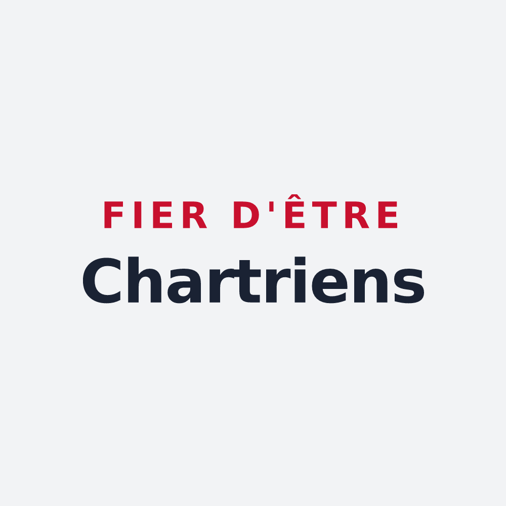 Poster « Fier d'être Chartriens » — design pour Chartrier-Ferrière