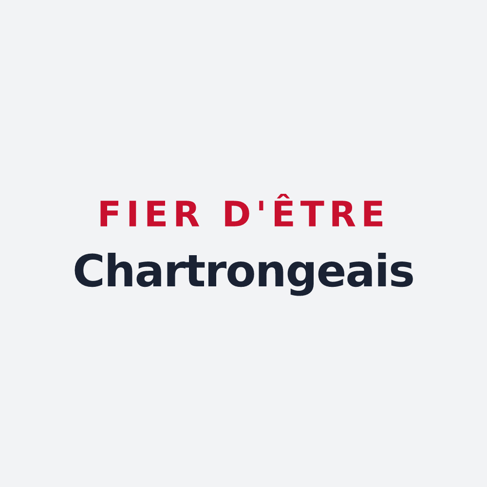 Poster « Fier d'être Chartrongeais » — design pour Chartronges