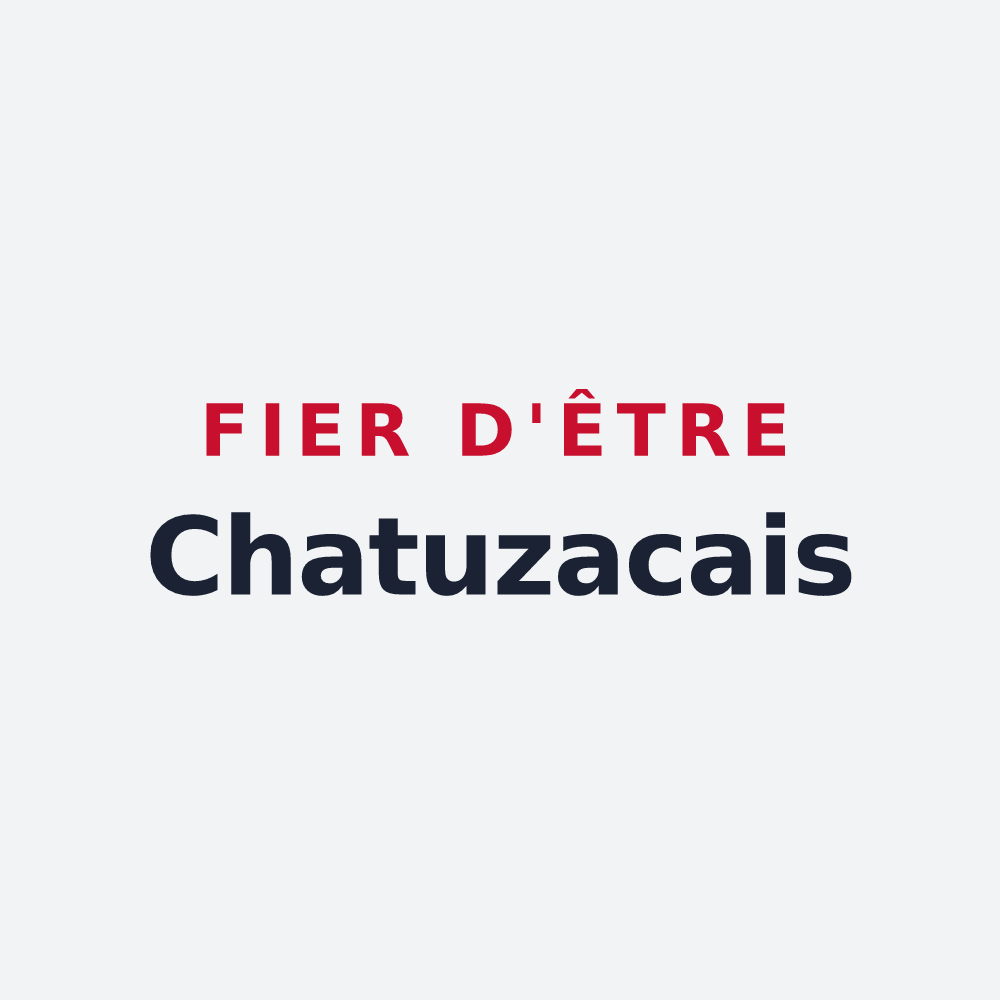 Poster « Fier d'être Chatuzacais » — design pour Chartuzac