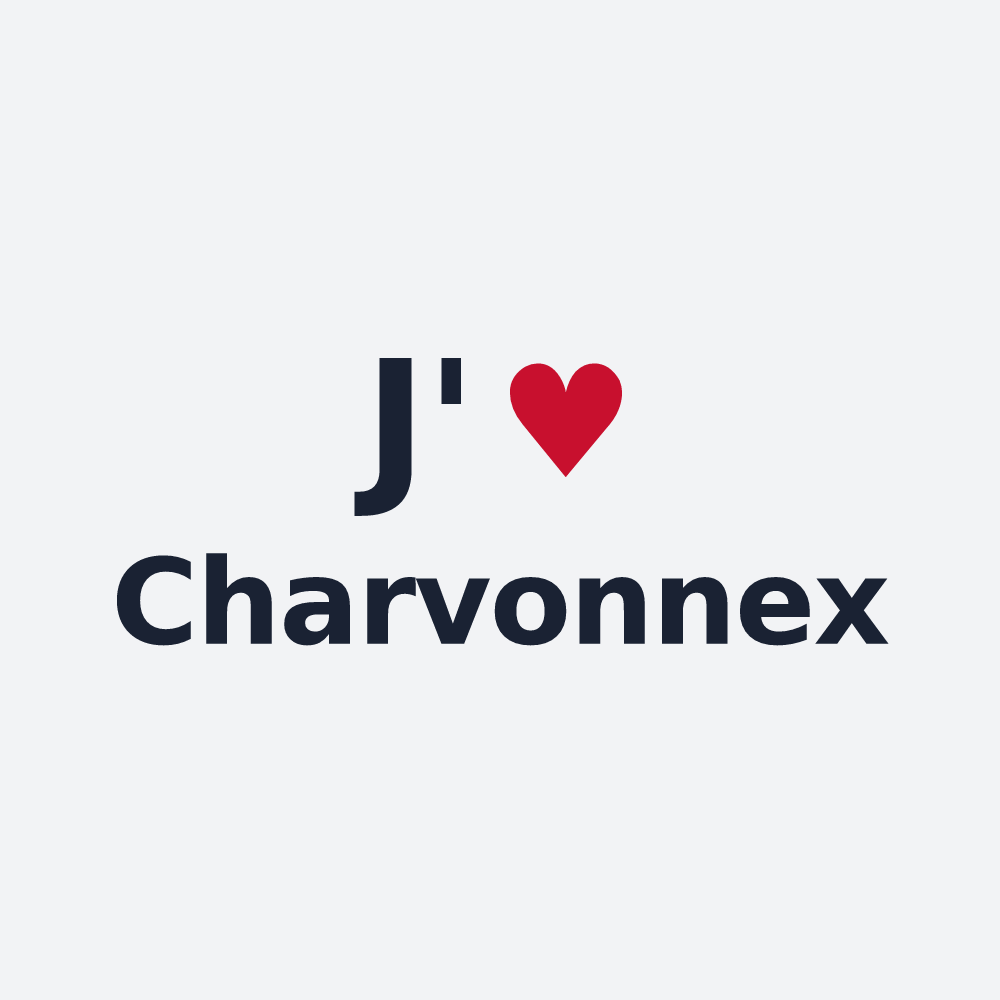 Poster personnalisé Charvonnex — design J'aime Charvonnex