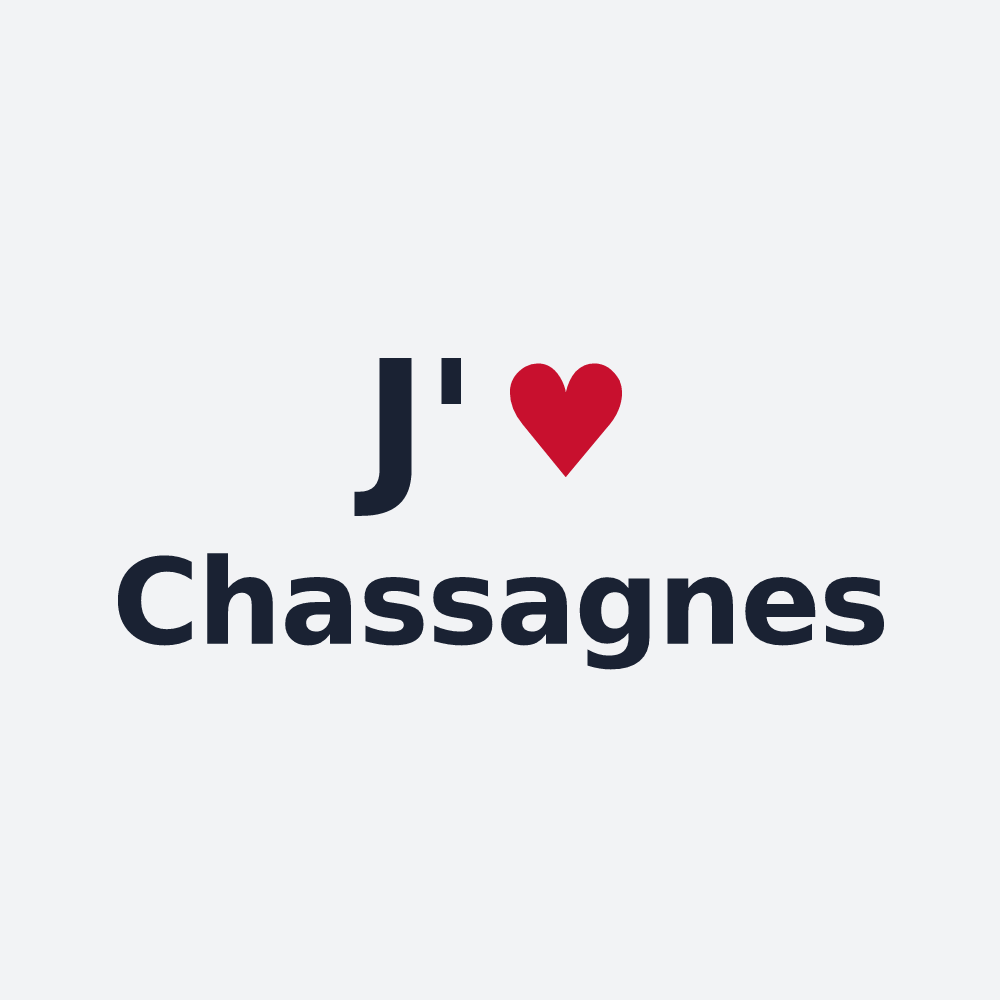 Poster personnalisé Chassagnes — design J'aime Chassagnes