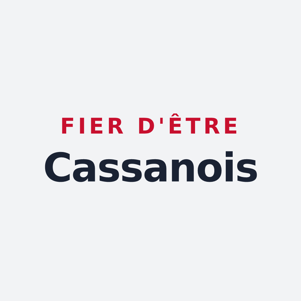 Poster « Fier d'être Cassanois » — design pour Chassaignes
