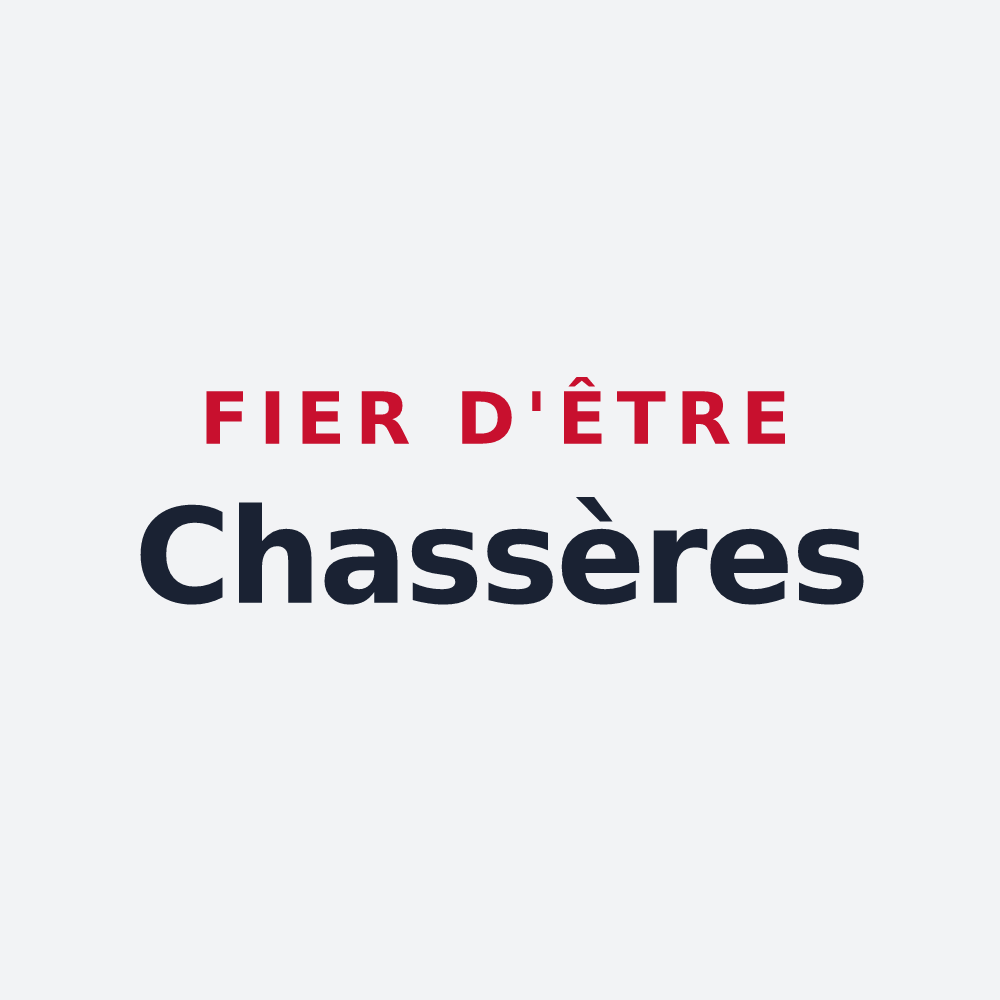 Poster « Fier d'être Chassères » — design pour Chasse-sur-Rhône