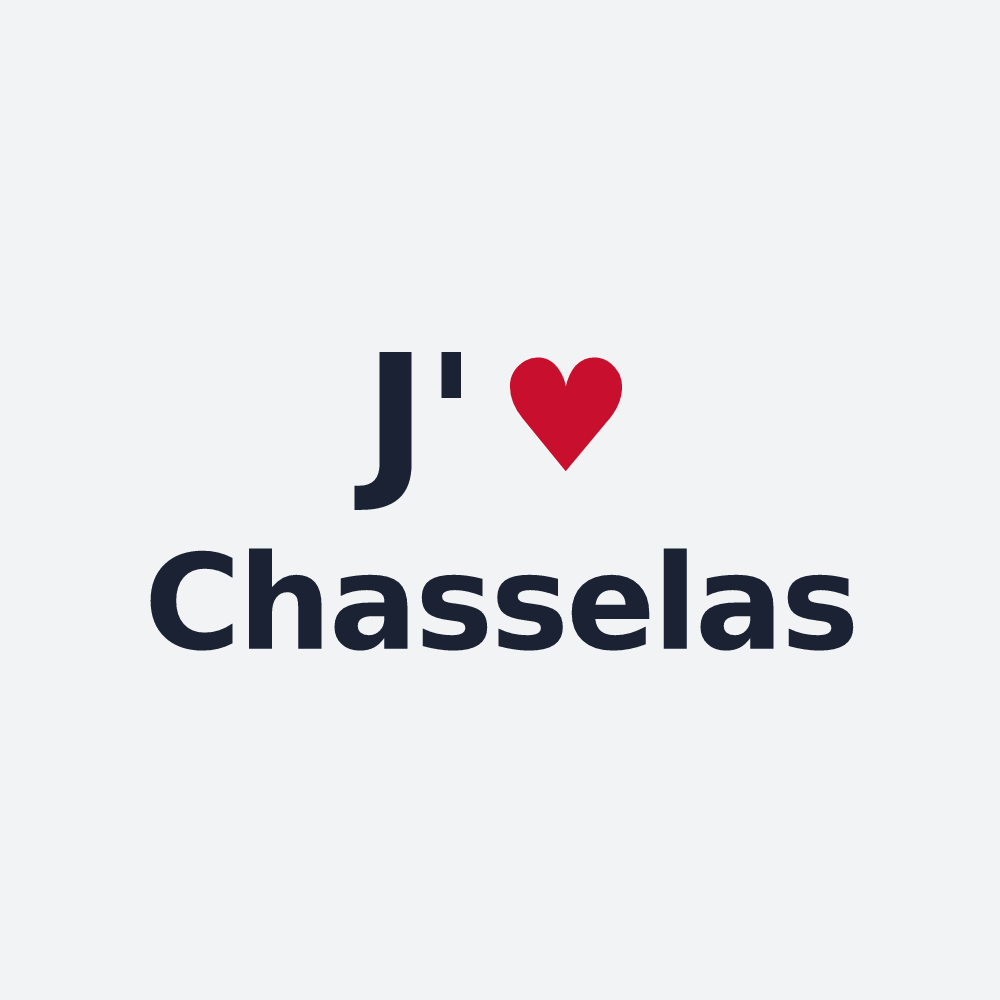 Poster personnalisé Chasselas — design J'aime Chasselas