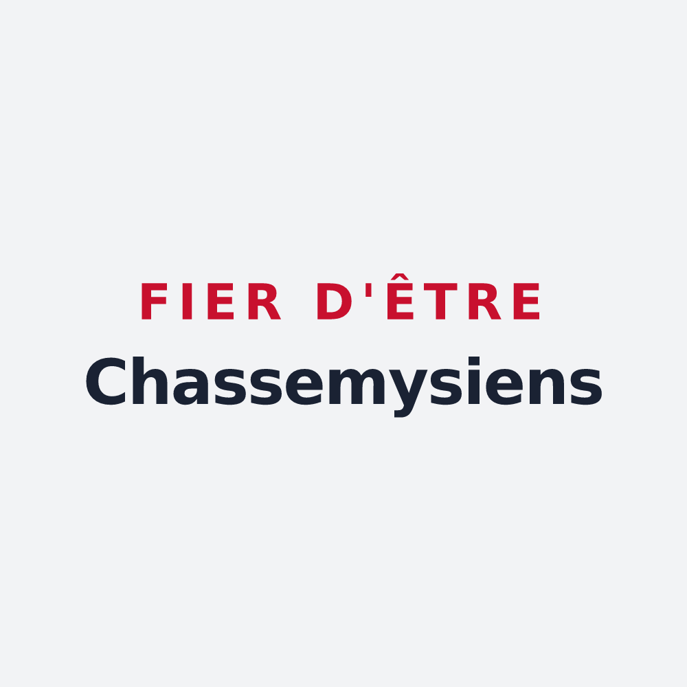 Poster « Fier d'être Chassemysiens » — design pour Chassemy
