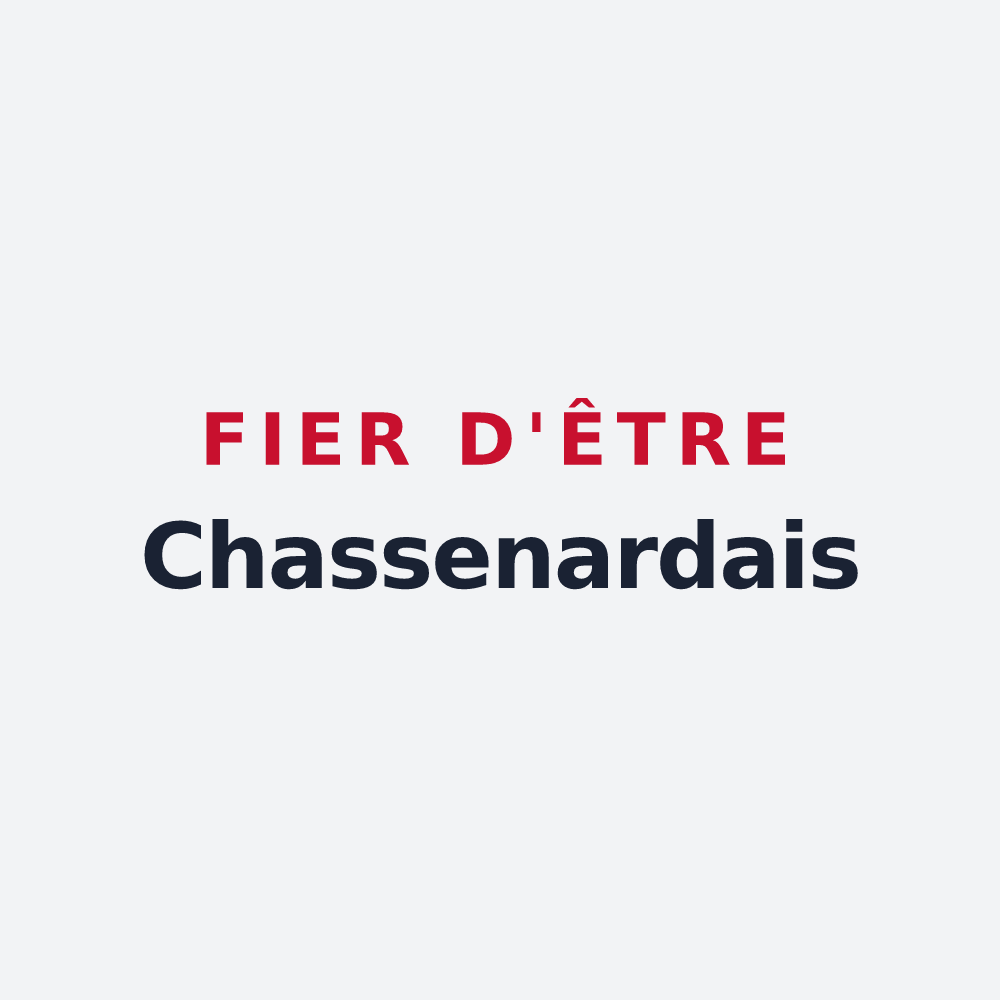 Poster « Fier d'être Chassenardais » — design pour Chassenard