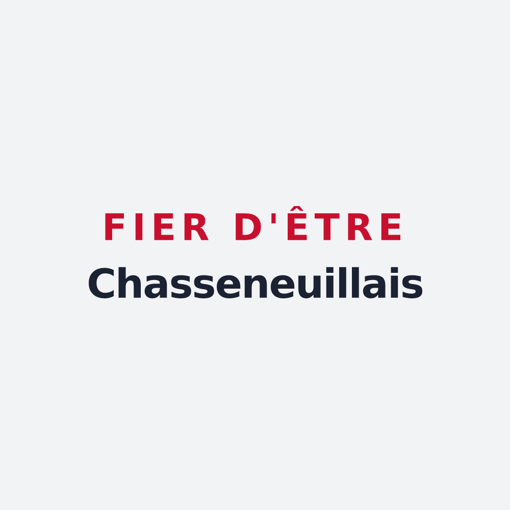 Poster « Fier d'être Chasseneuillais » — design pour Chasseneuil-sur-Bonnieure