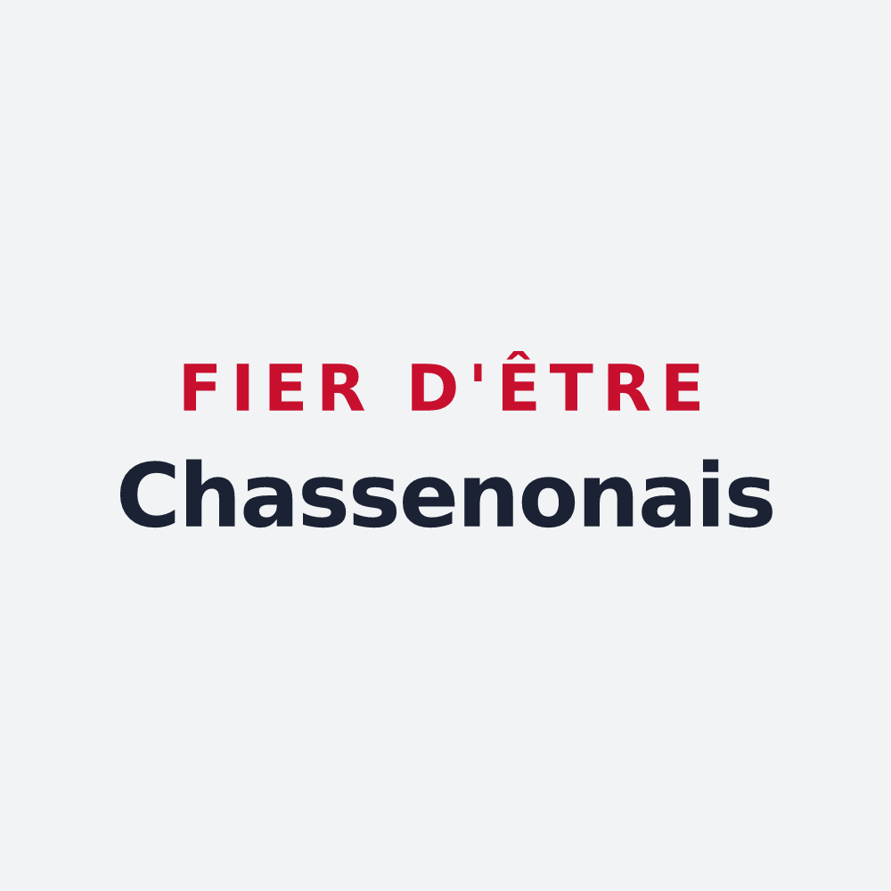 Poster « Fier d'être Chassenonais » — design pour Chassenon