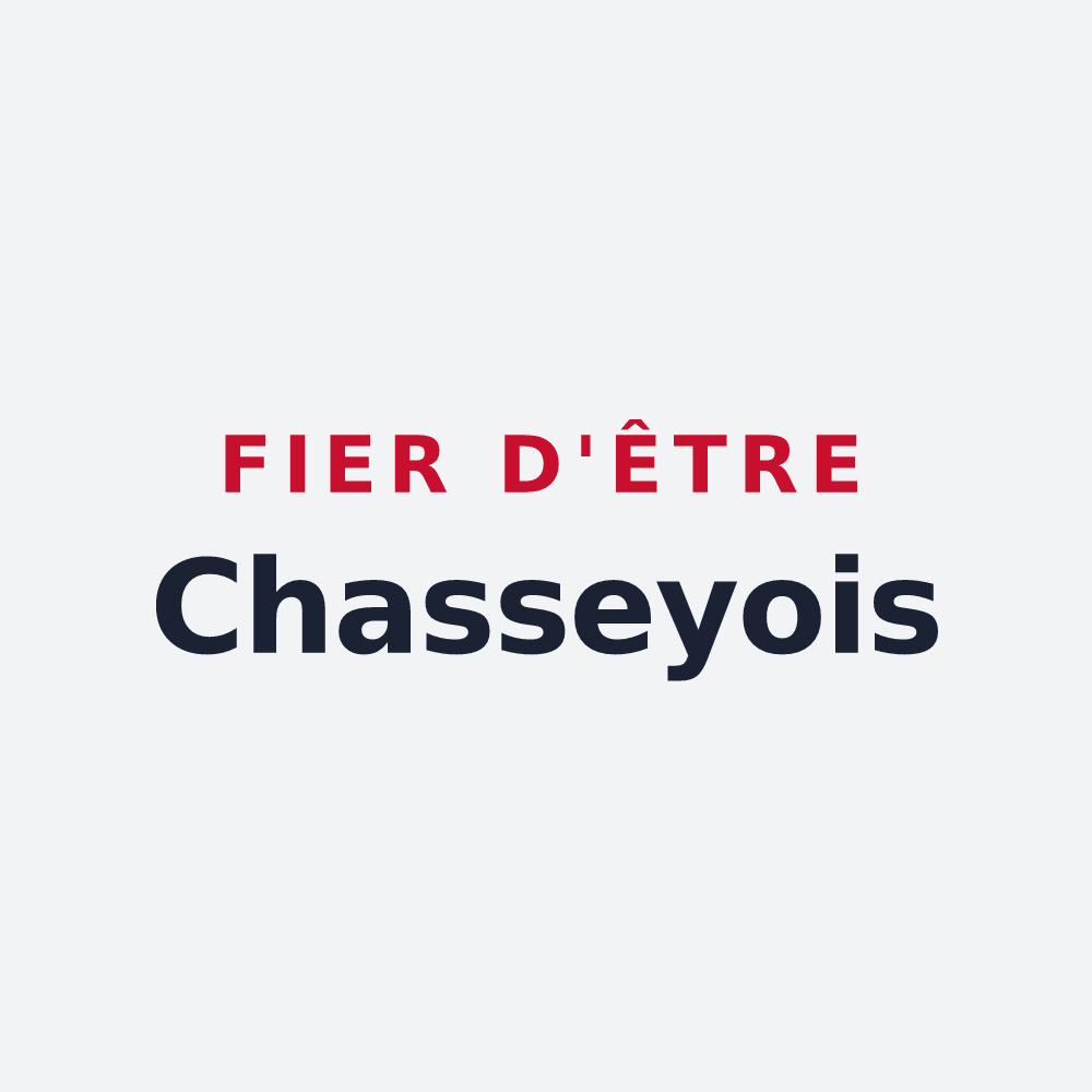 Poster « Fier d'être Chasseyois » — design pour Chassey
