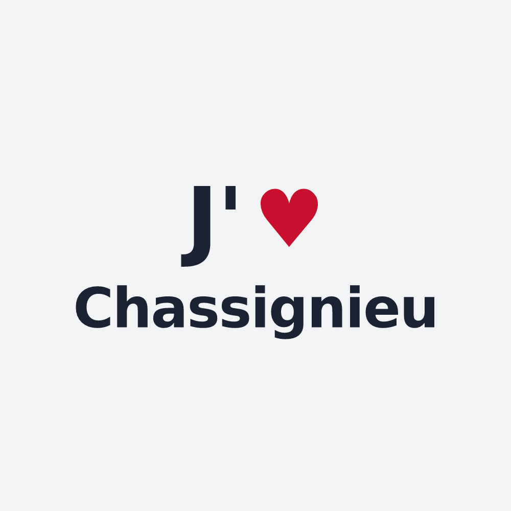 Poster personnalisé Chassignieu — design J'aime Chassignieu