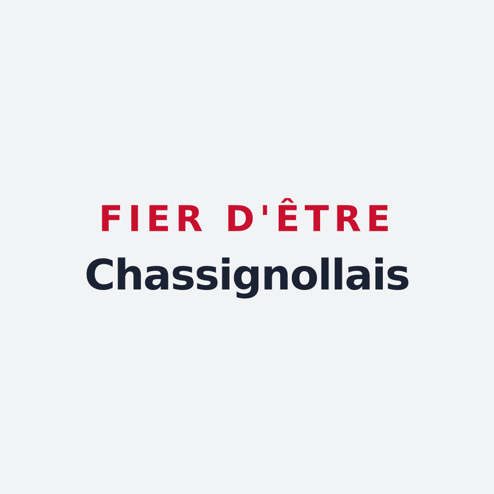 Poster « Fier d'être Chassignollais » — design pour Chassignolles