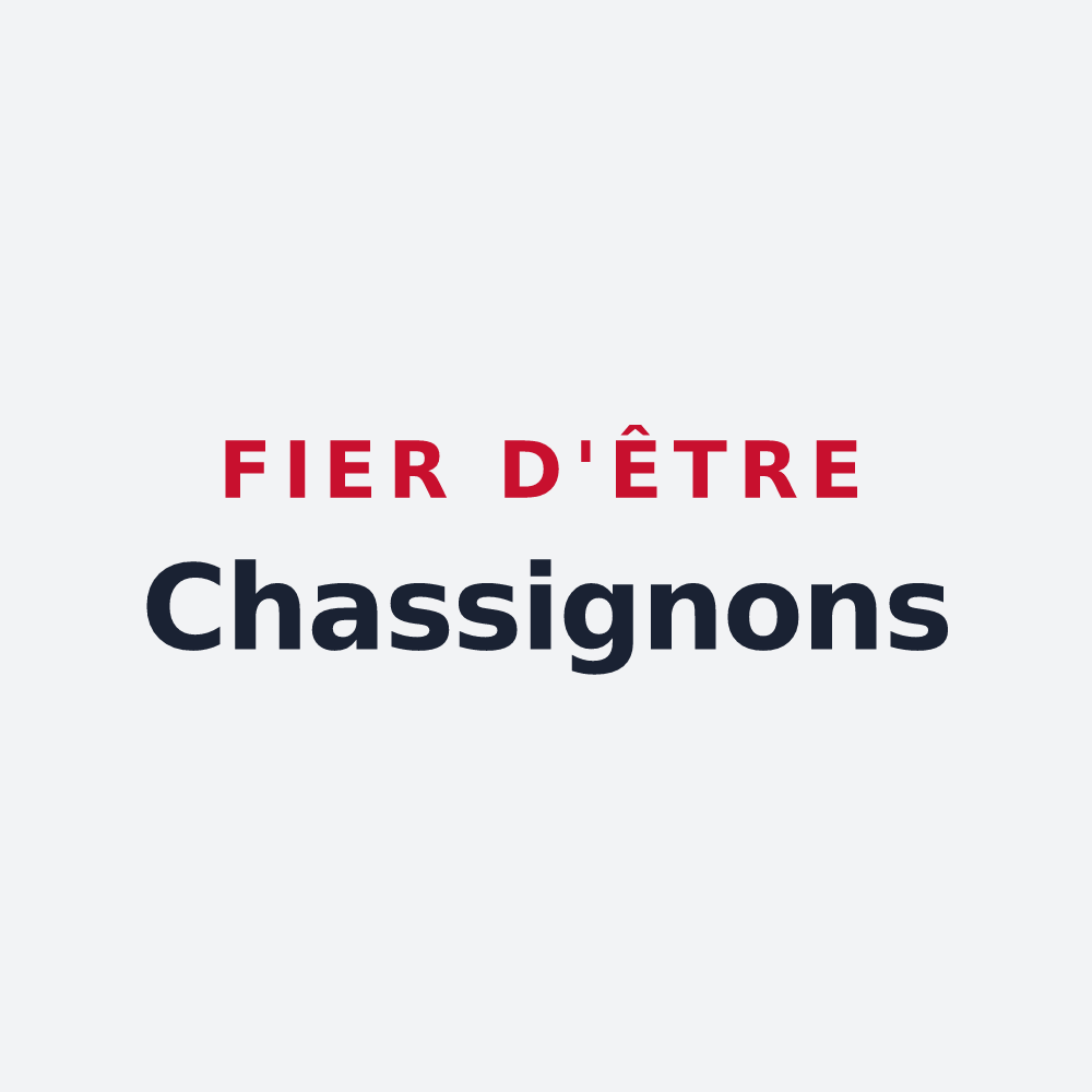 Poster « Fier d'être Chassignons » — design pour Chassigny-sous-Dun