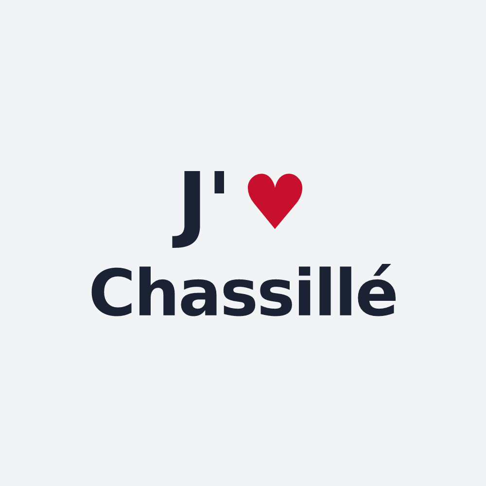 Poster personnalisé Chassillé — design J'aime Chassillé