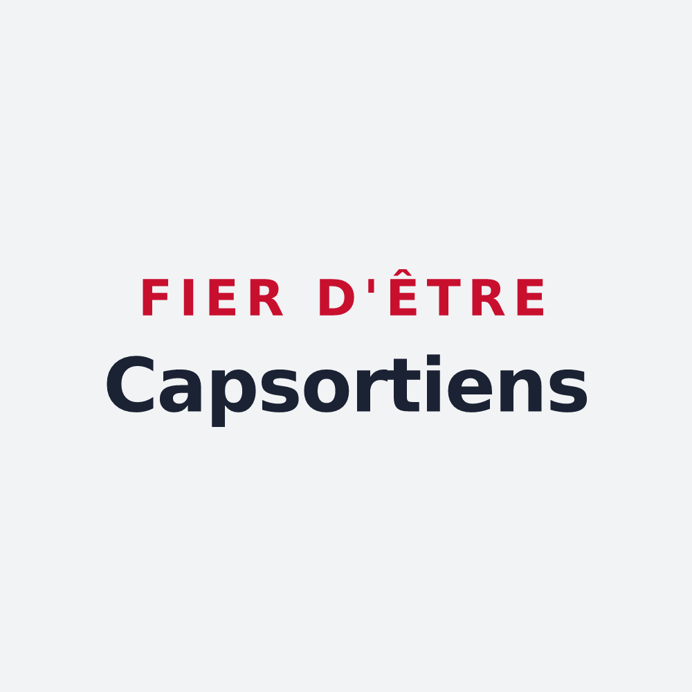 Poster « Fier d'être Capsortiens » — design pour Chassors