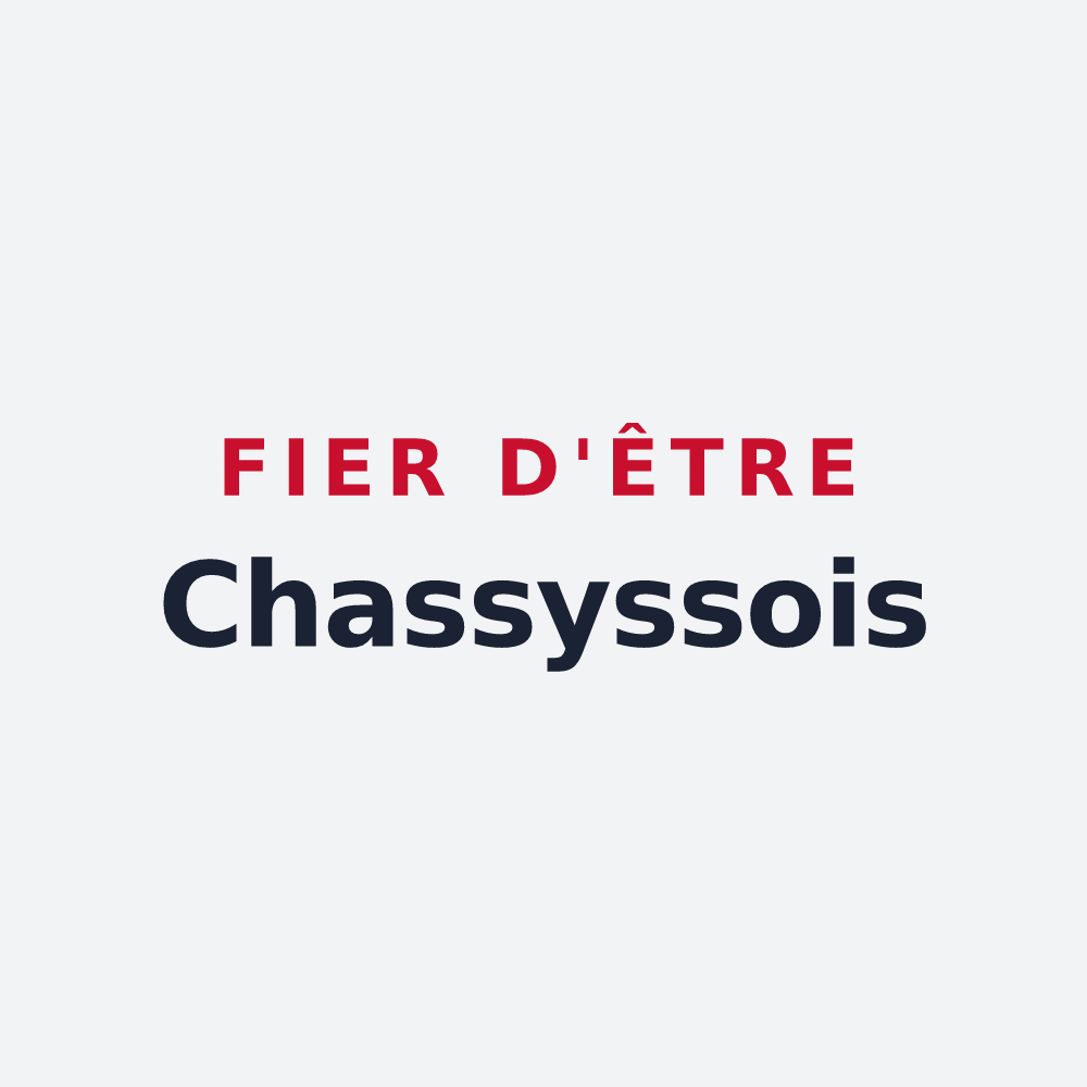 Poster « Fier d'être Chassyssois » — design pour Chassy