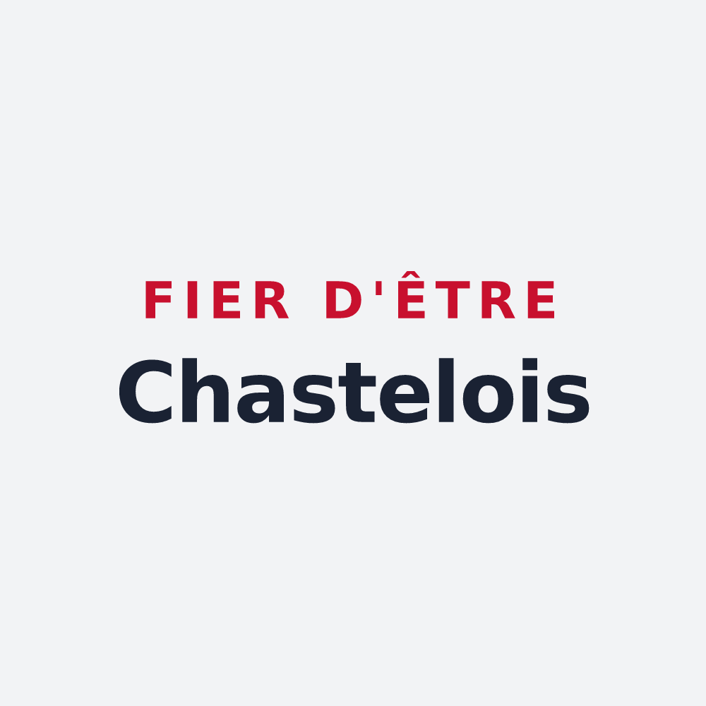 Poster « Fier d'être Chastelois » — design pour Chastel-Arnaud