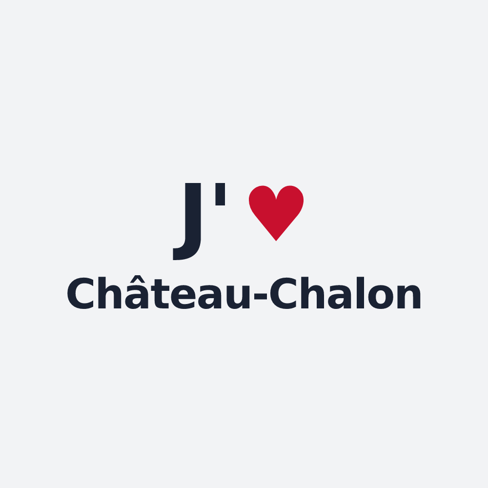 Poster personnalisé Château-Chalon — design J'aime Château-Chalon