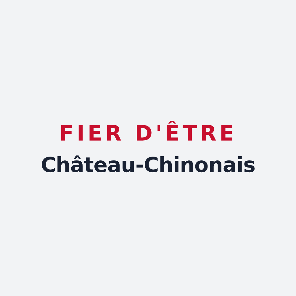 Poster « Fier d'être Château-Chinonais » — design pour Château-Chinon (Ville)
