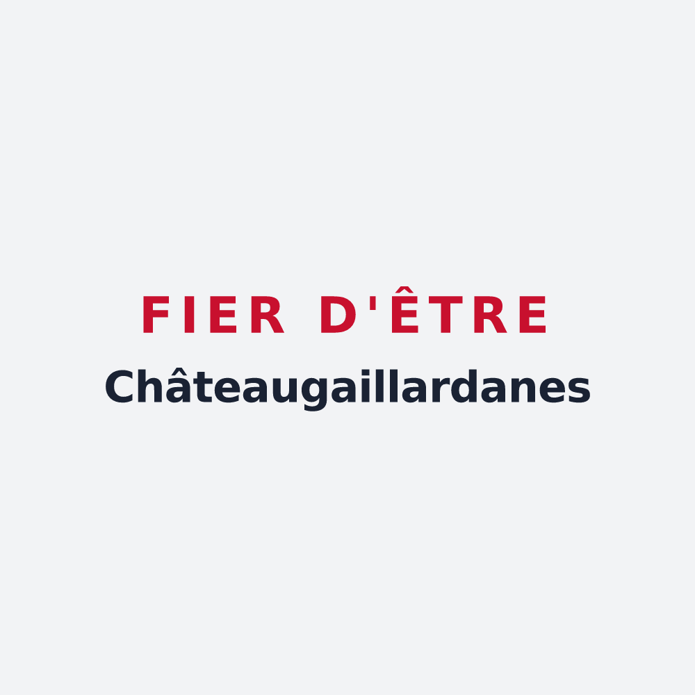 Poster « Fier d'être Châteaugaillardanes » — design pour Château-Gaillard