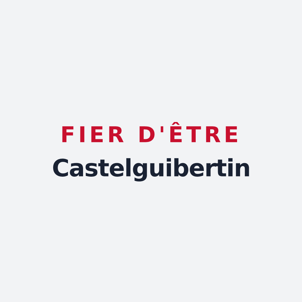 Poster « Fier d'être Castelguibertin » — design pour Château-Guibert