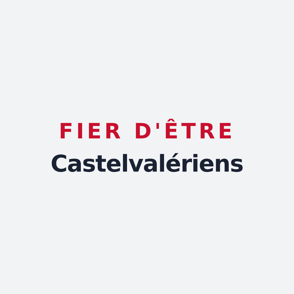 Poster « Fier d'être Castelvalériens » — design pour Château-la-Vallière
