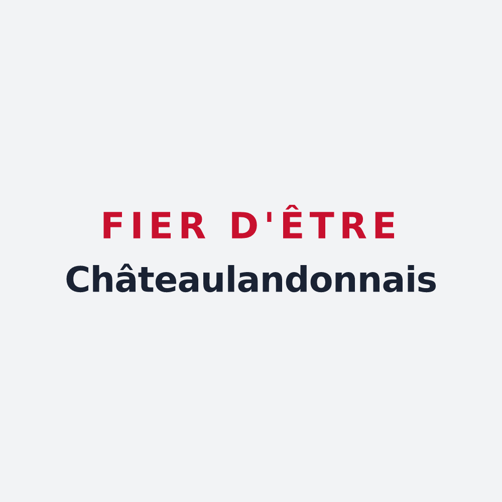 Poster « Fier d'être Châteaulandonnais » — design pour Château-Landon